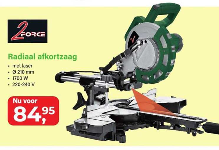 Radiaal afkortzaag