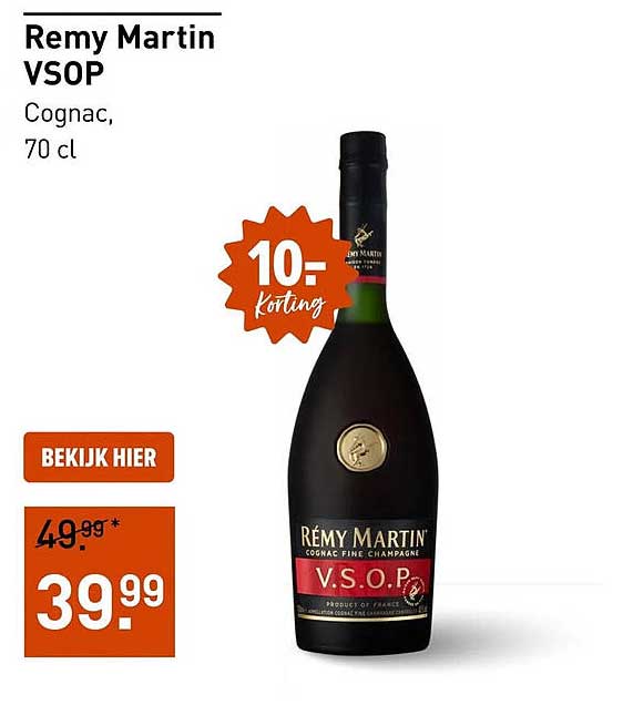 Remy Martin VSOP Cognac, 70 cl