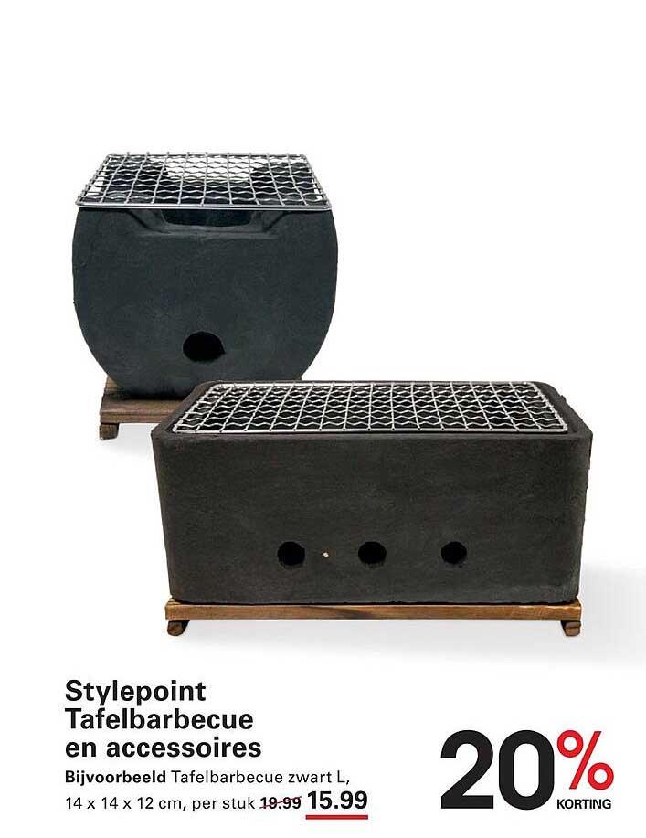 Stylepoint Tafelbarbecue en accessoires