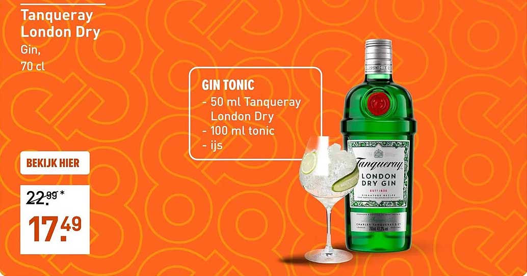 Tanqueray London Dry Gin, 70 cl