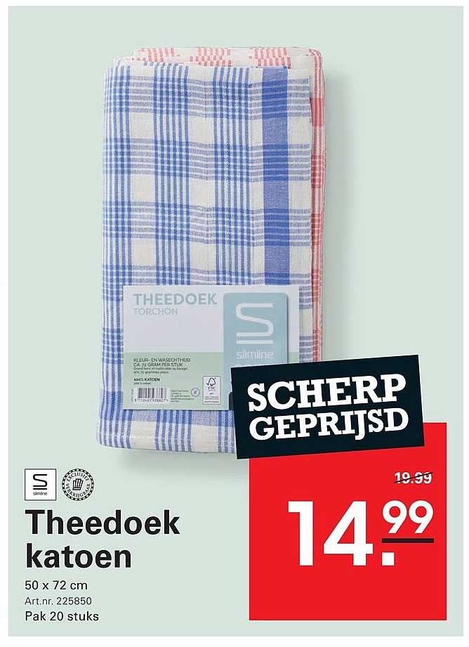 Theedoek katoen