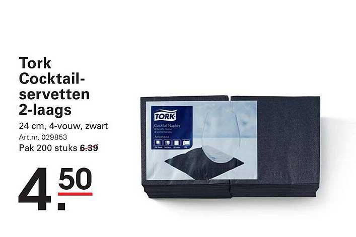 Tork Cocktail-servetten 2-laags