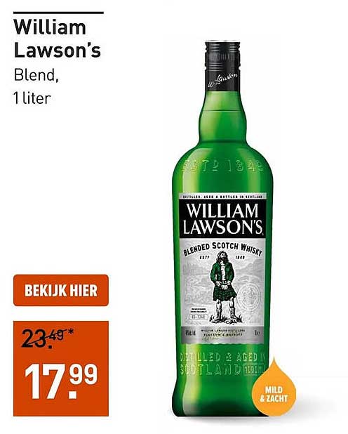 William Lawson's Blend, 1 liter