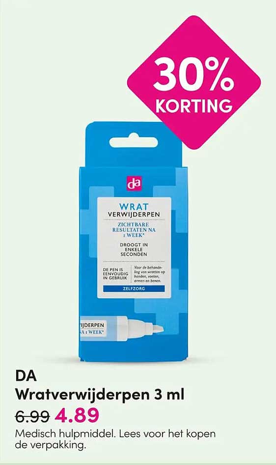 Wratverwijderpen 3 ml 30% korting