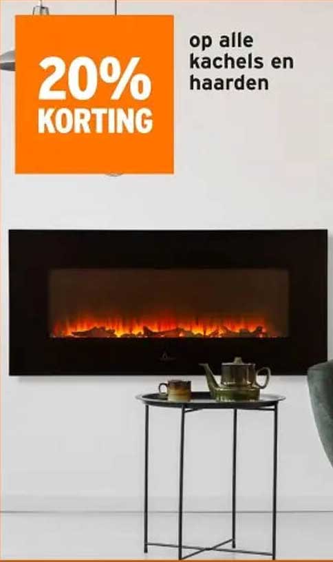 20% KORTING op alle kachels en haarden