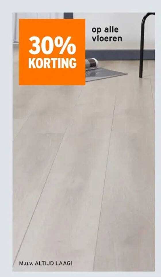 30% KORTING op alle vloeren