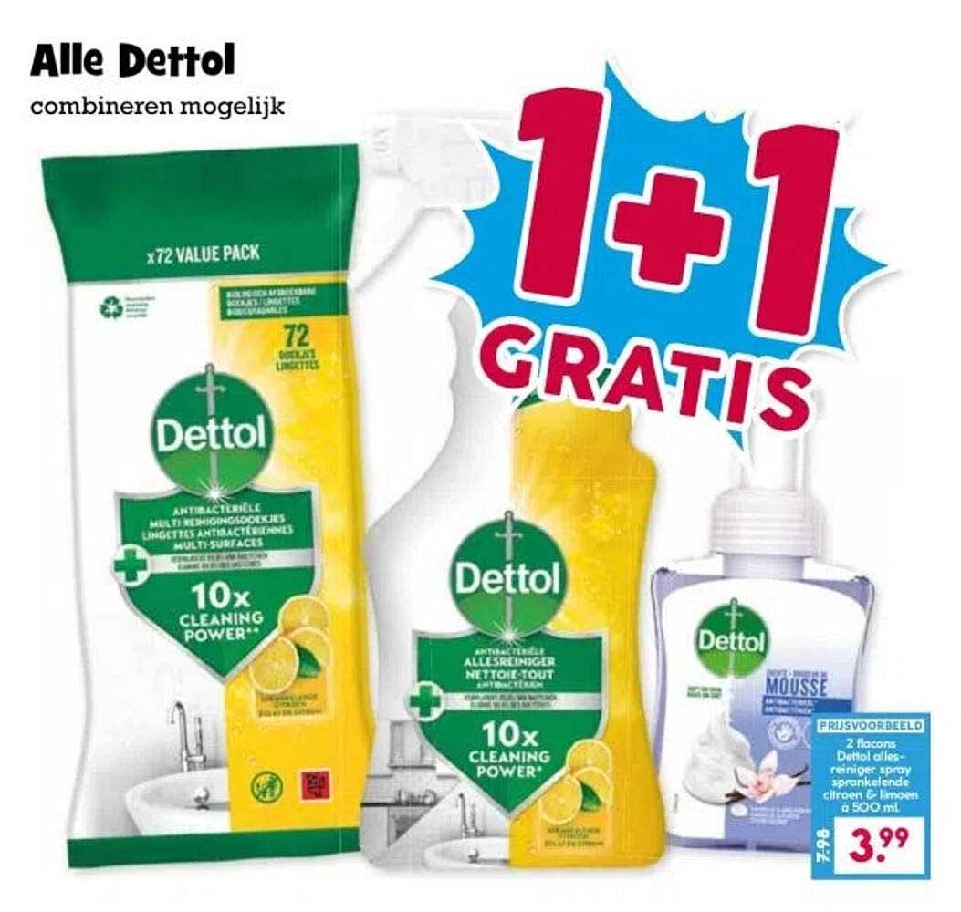 Alle Dettol 1+1 GRATIS