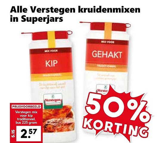 Alle Verstegen kruidenmixen in Superjars