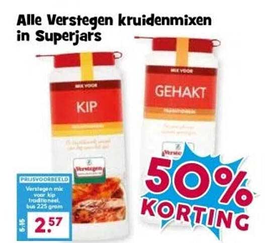 Alle Verstegen kruidenmixen in Superjars
