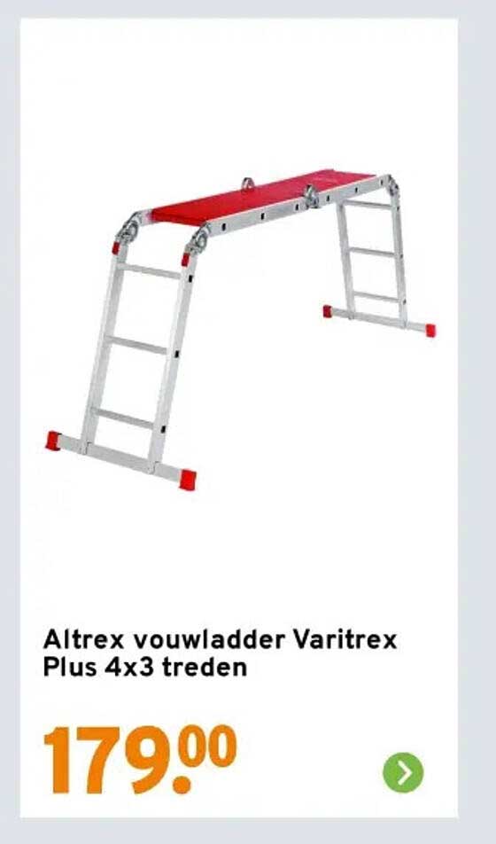Altrex vouwladder Varitrex Plus 4x3 treden