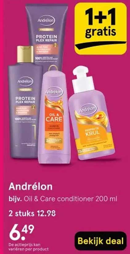 Andrélon bijv. Oil & Care conditioner 200 ml