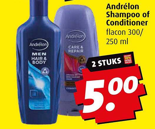 Andrélon Shampoo of Conditioner flacon 300/250 ml