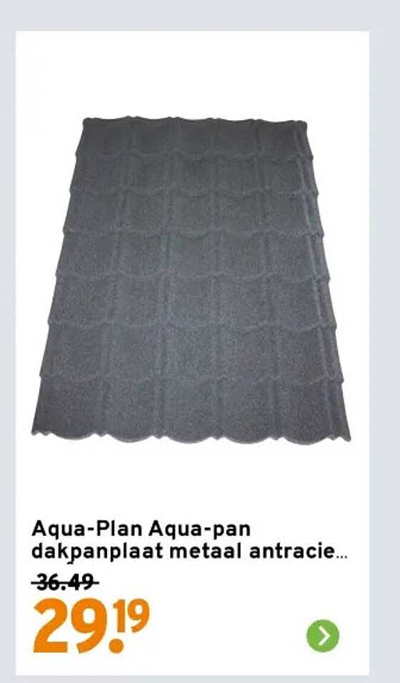 Aqua-Plan Aqua-pan dakpanplaat metaal antraciet...