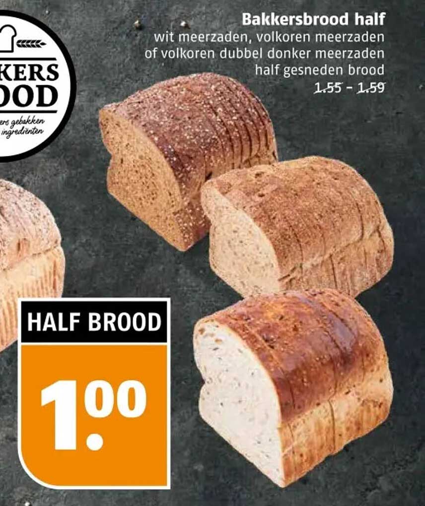 Bakkersbrood half