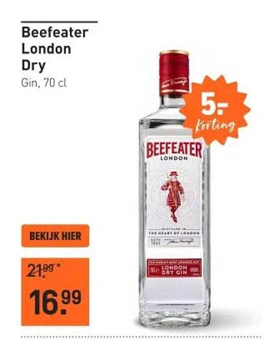 Beefeater London Dry Gin, 70 cl