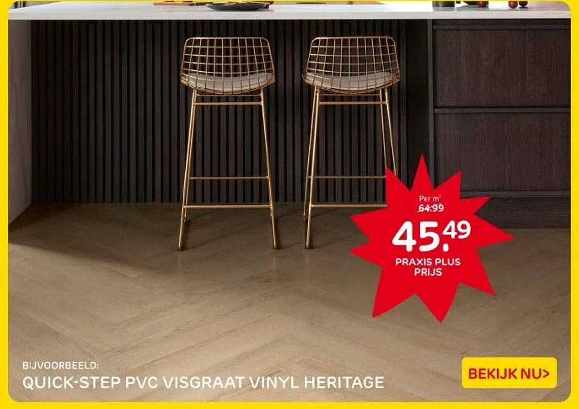 BIJVOORBEELD: QUICK-STEP PVC VISGRAAT VINYL HERITAGE