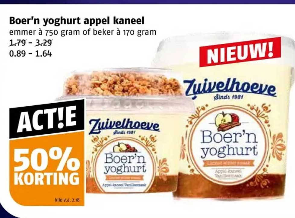 Boer'n yoghurt appel kaneel