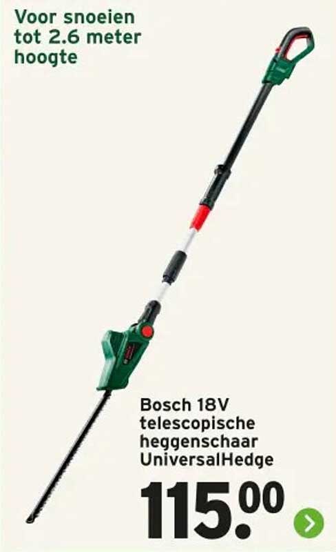 Bosch 18V telescopische heggenschaar UniversalHedge