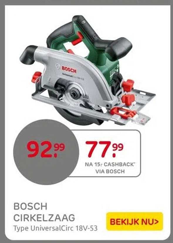 BOSCH CIRCELZAAG Type UniversalCirc 18V-53