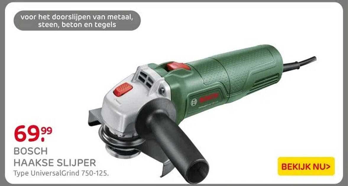 BOSCH HAAKSE SLIJPER Type UniversalGrind 750-125.