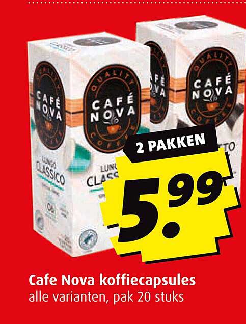 Cafe Nova koffiecapsules