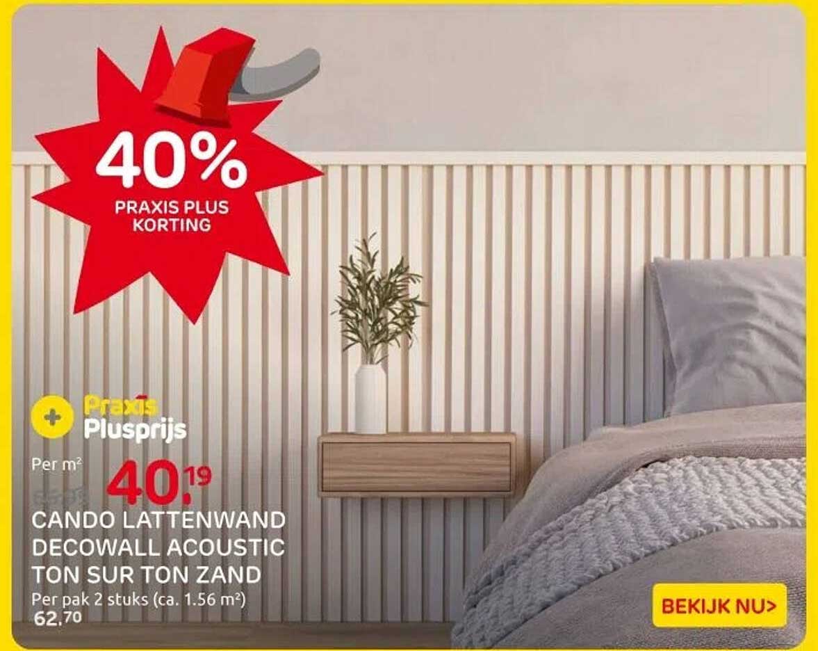 CANDO LATTENWAND DECOWALL ACOUSTIC TON SUR TON ZAND