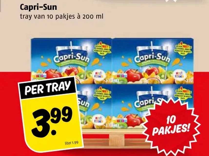 Capri-Sun tray van 10 pakjes à 200 ml