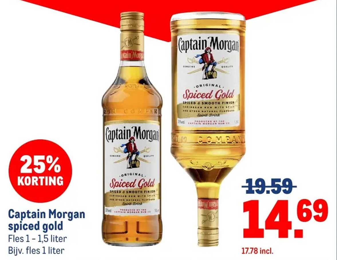 Captain Morgan spiced gold