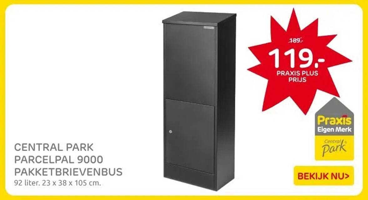 CENTRAL PARK PARCELPAL 9000 PAKKETBRIEVENBUS