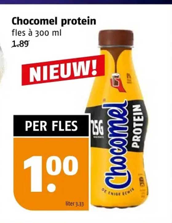 Chocomel protein fles à 300 ml