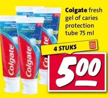 Colgate fresh gel of caries protection tube 75 ml