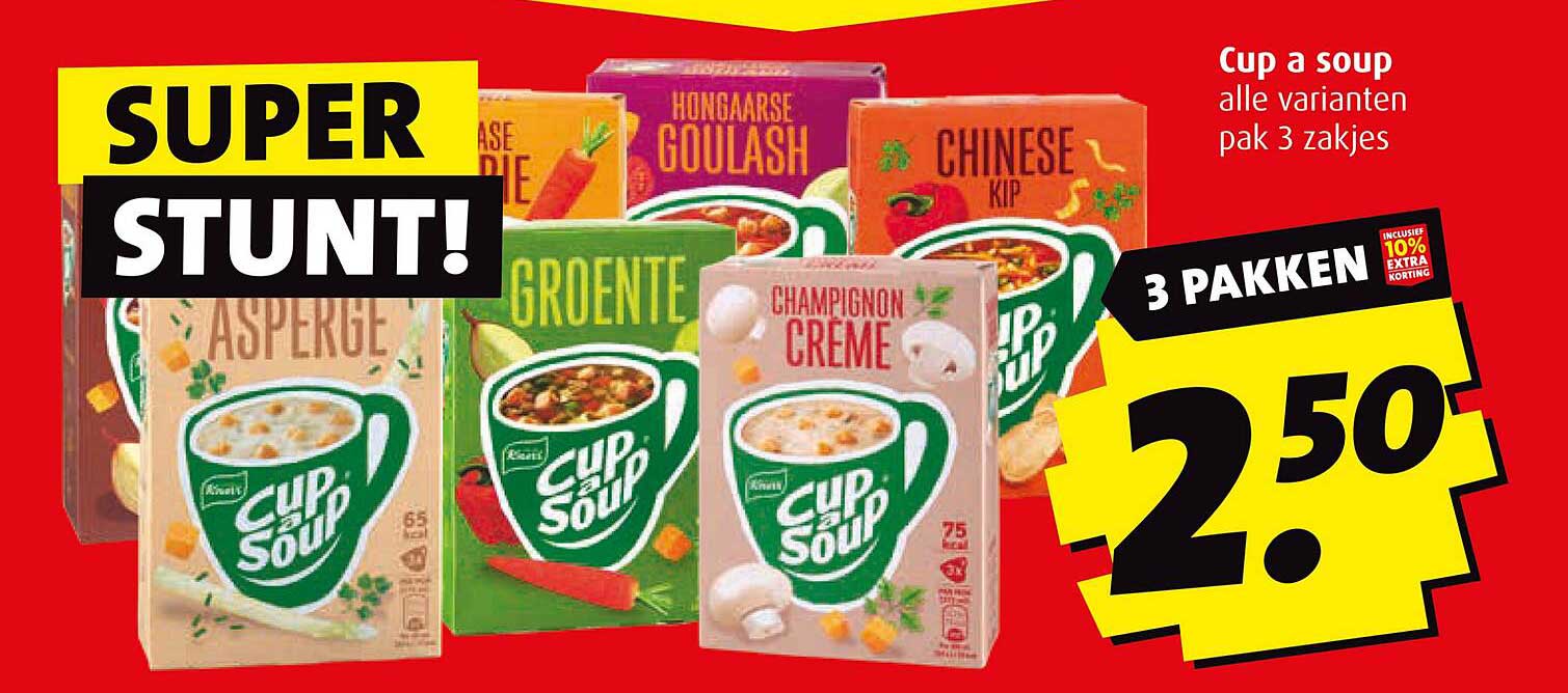 Cup a Soup alle varianten pak 3 zakjes