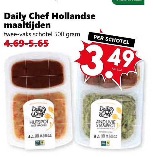 Daily Chef Hollandse maaltijdijden