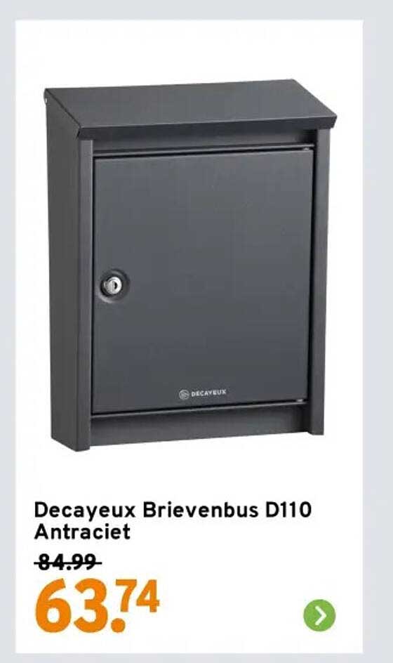 Decayuex Brievenbus D110 Antraciet