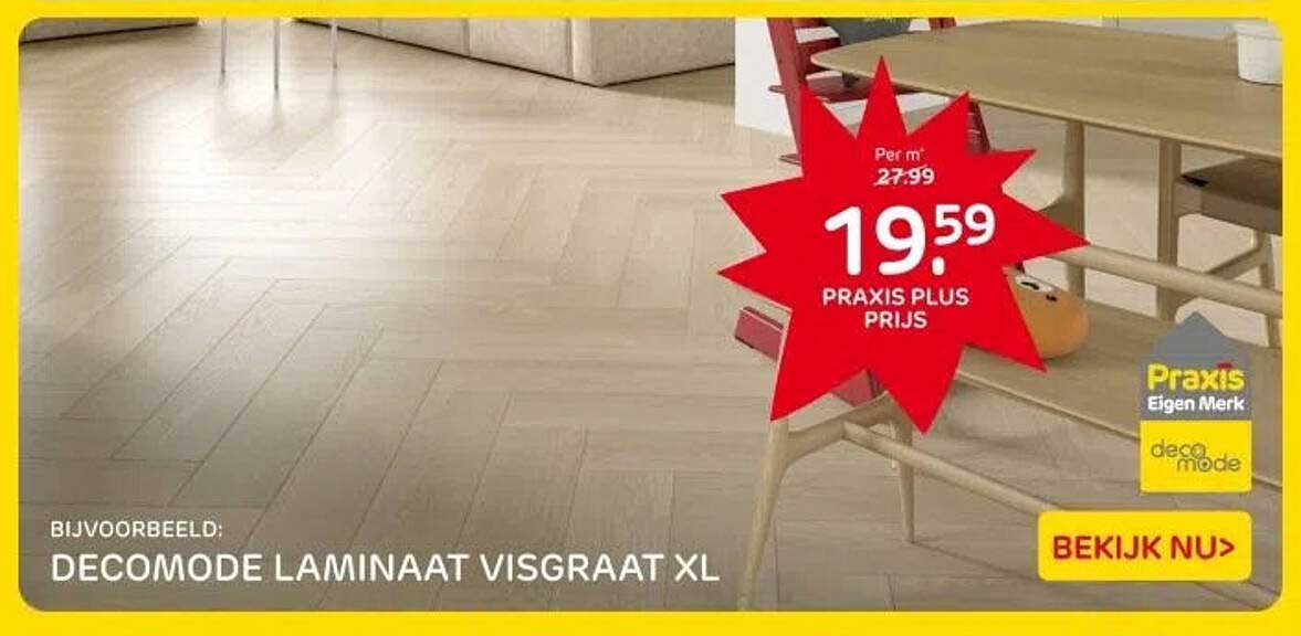 DECOMODE LAMINAAT VISGRAAT XL