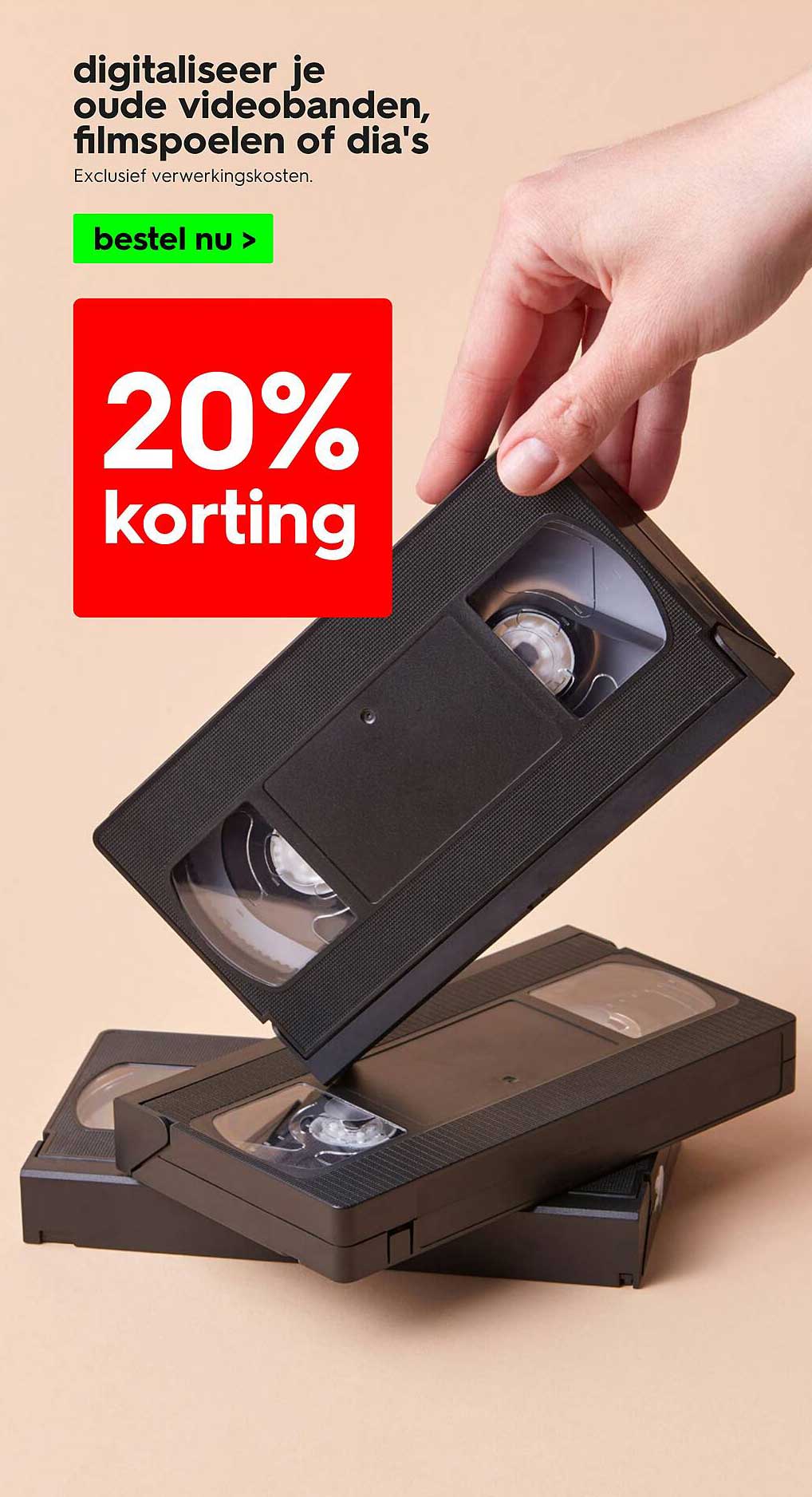 digitaliseer je oude videobanden, filmspeolen of dia's