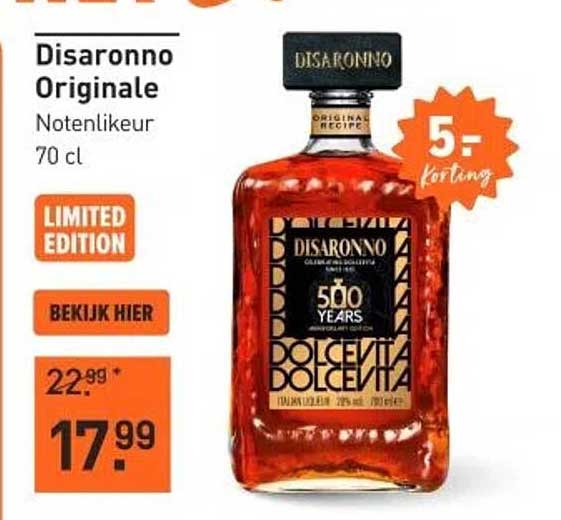 Disaronno Originale Notenlikeur 70 cl
