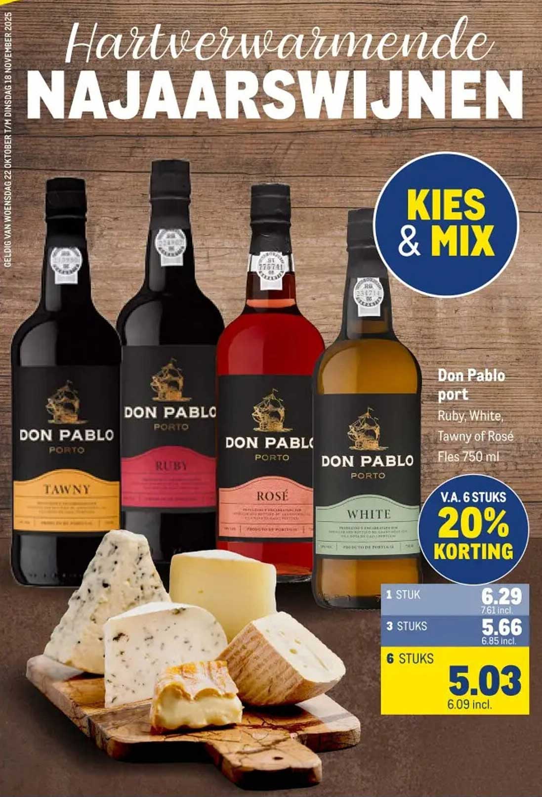 Don Pablo port Ruby, White, Tawny of Rosé Fles 750 ml