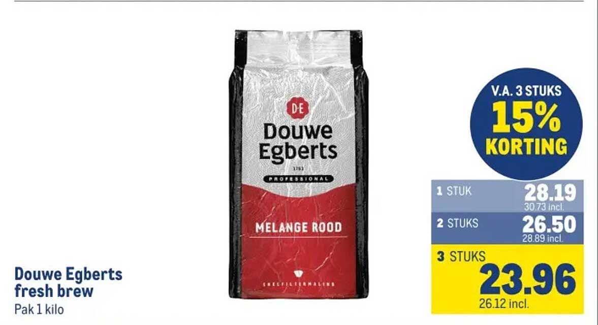Douwe Egberts fresh brew Pak 1 kilo