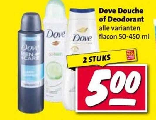 Dove Douche of Deodorant alle varianten flacon 50-450 ml