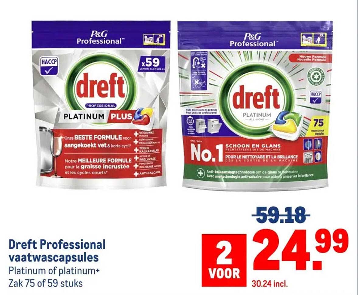Dreft Professional vaatwascapsules