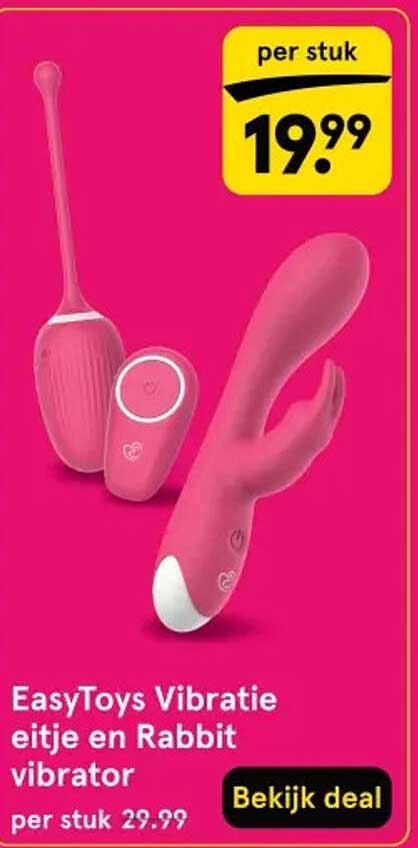 EasyToys Vibratie eitje en Rabbit vibrator