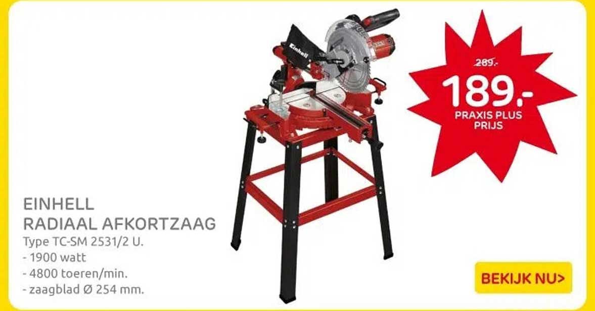 EINHELL RADIAAL AFKORTZAAG