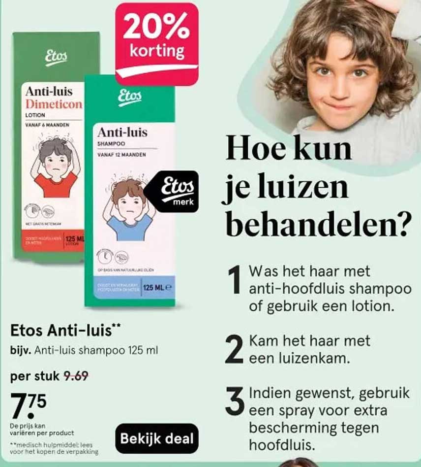 Etos Anti-luis shampoo 125 ml