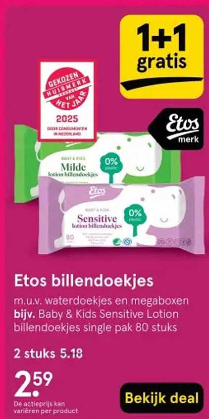 Etos billendoekjes