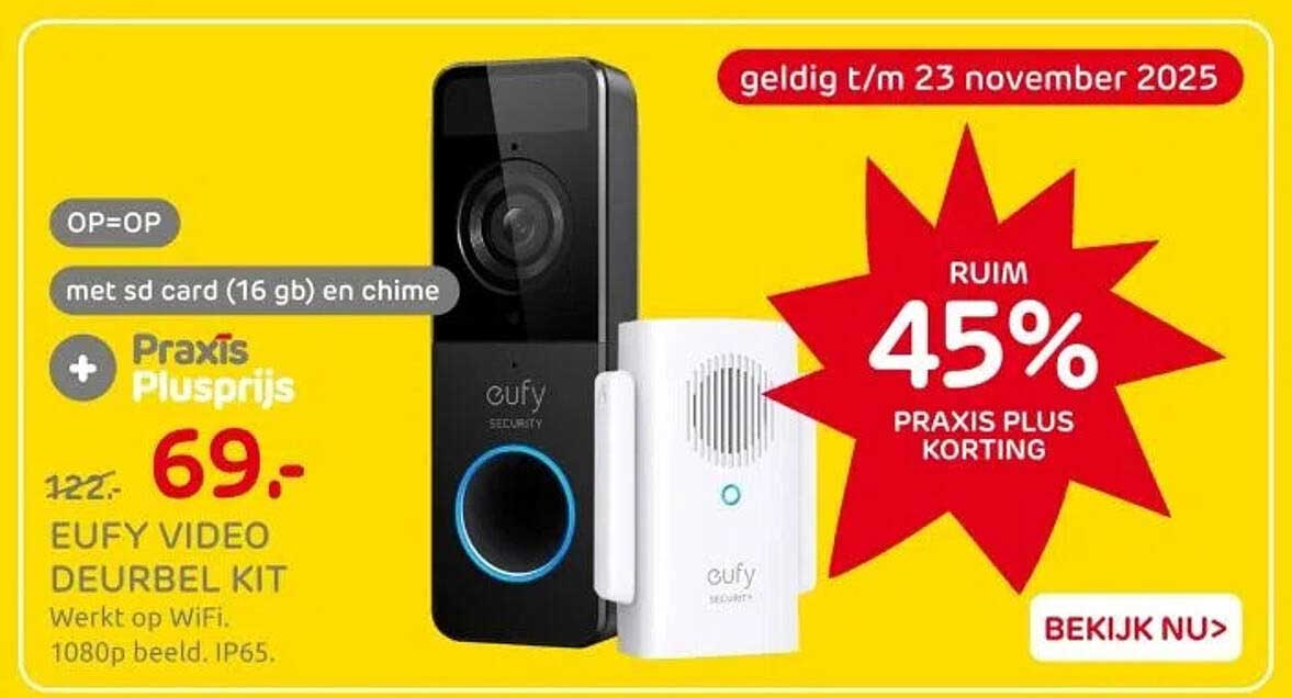 EUFY VIDEO DEURBEL KIT