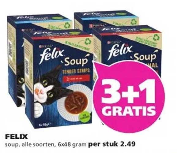 FELIX soup, alle soorten, 6x48 gram per stuk 2.49