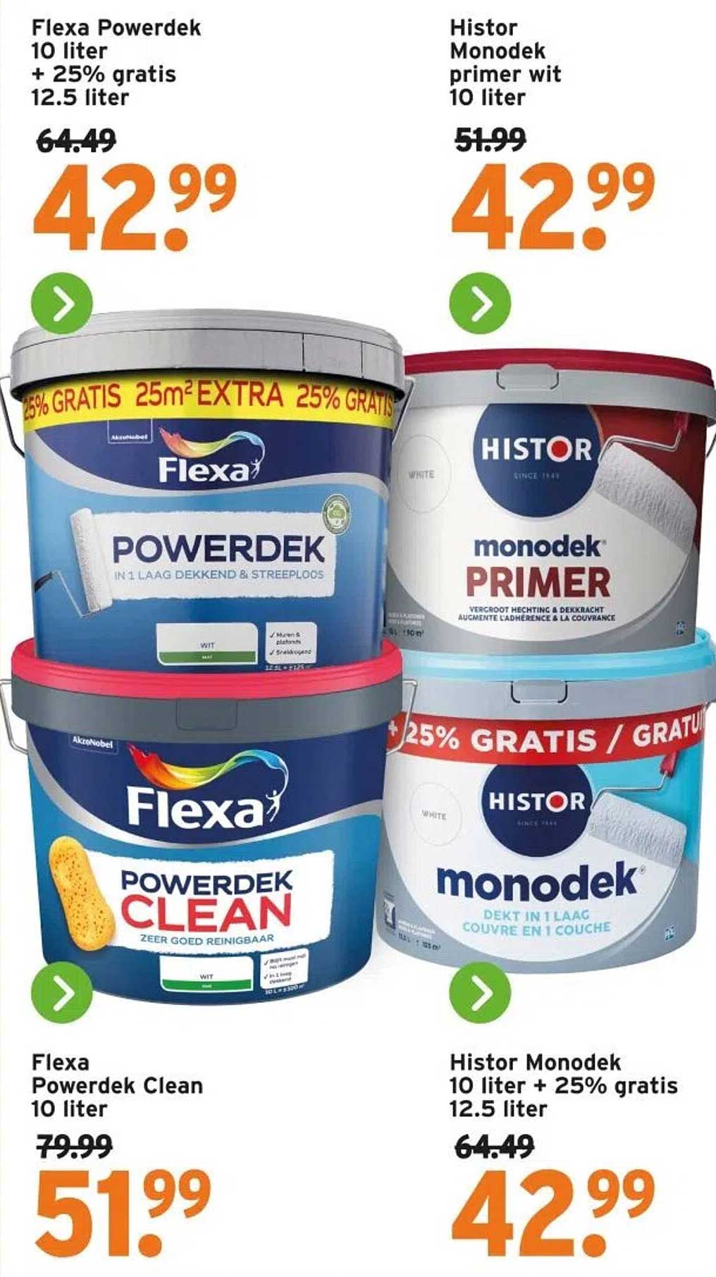 Flexa Powerdek 10 liter + 25% gratis 12.5 liter