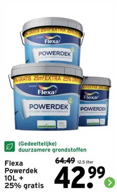 Flexa Powerdek 10L + 25% gratis