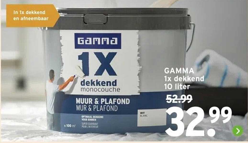 GAMMA 1x dekkend 10 liter